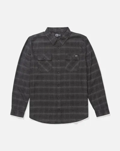 BLACK CHECKED YARN DYED FLANNEL