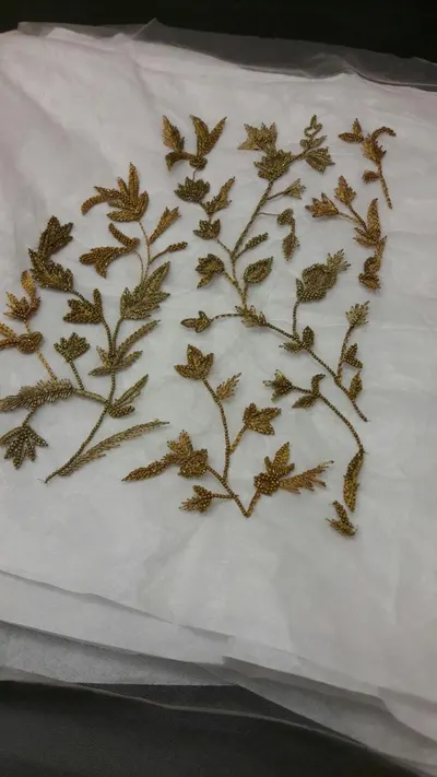 Zardosi - Golden floral