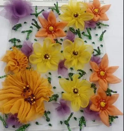 Zardosi - Multi color floral