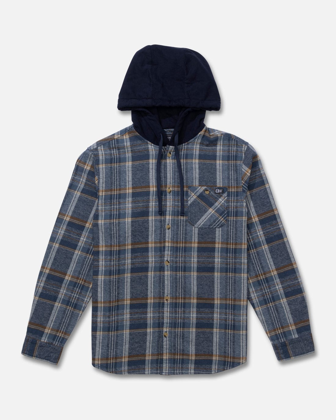 WHITEWASH HOODED FLANNEL