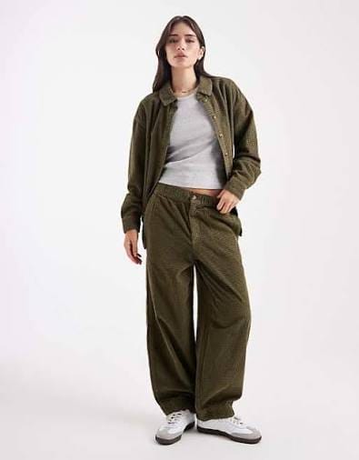 Grid Cord pants